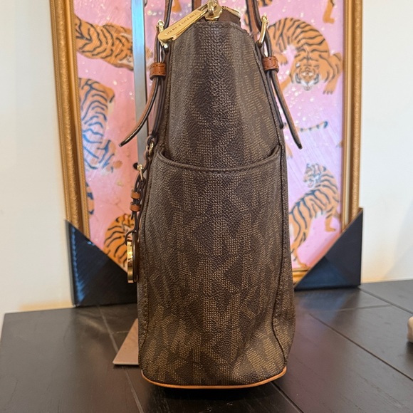 Michael Kors Dark Brown Signature Tote - Picture 6 of 13